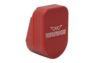 Warne Magazine Extension Fits CZ 75 in Red and adds 3 rounds of 9mm ammo